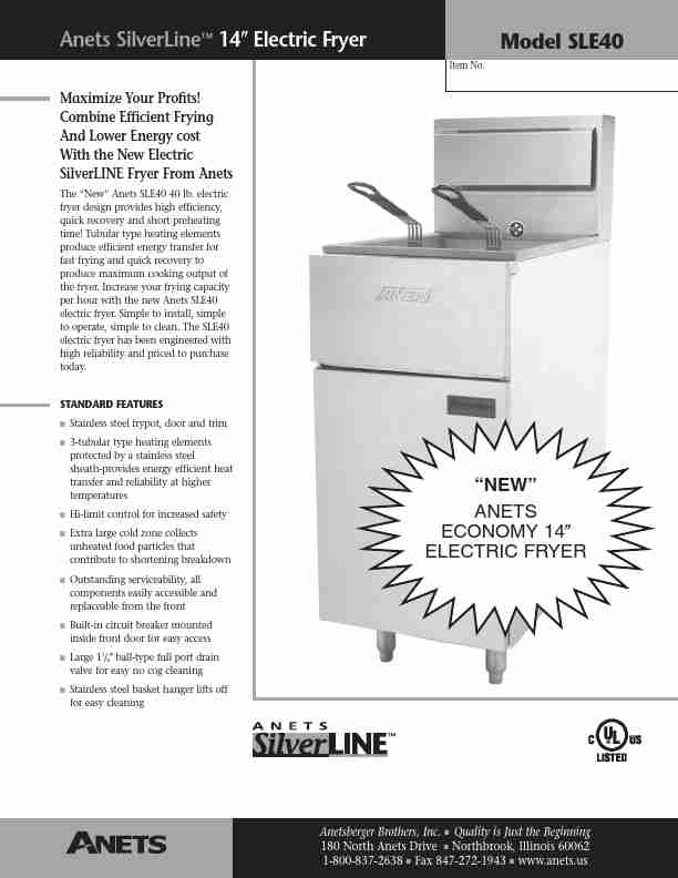 Anetsberger Brothers Fryer SLE40-page_pdf